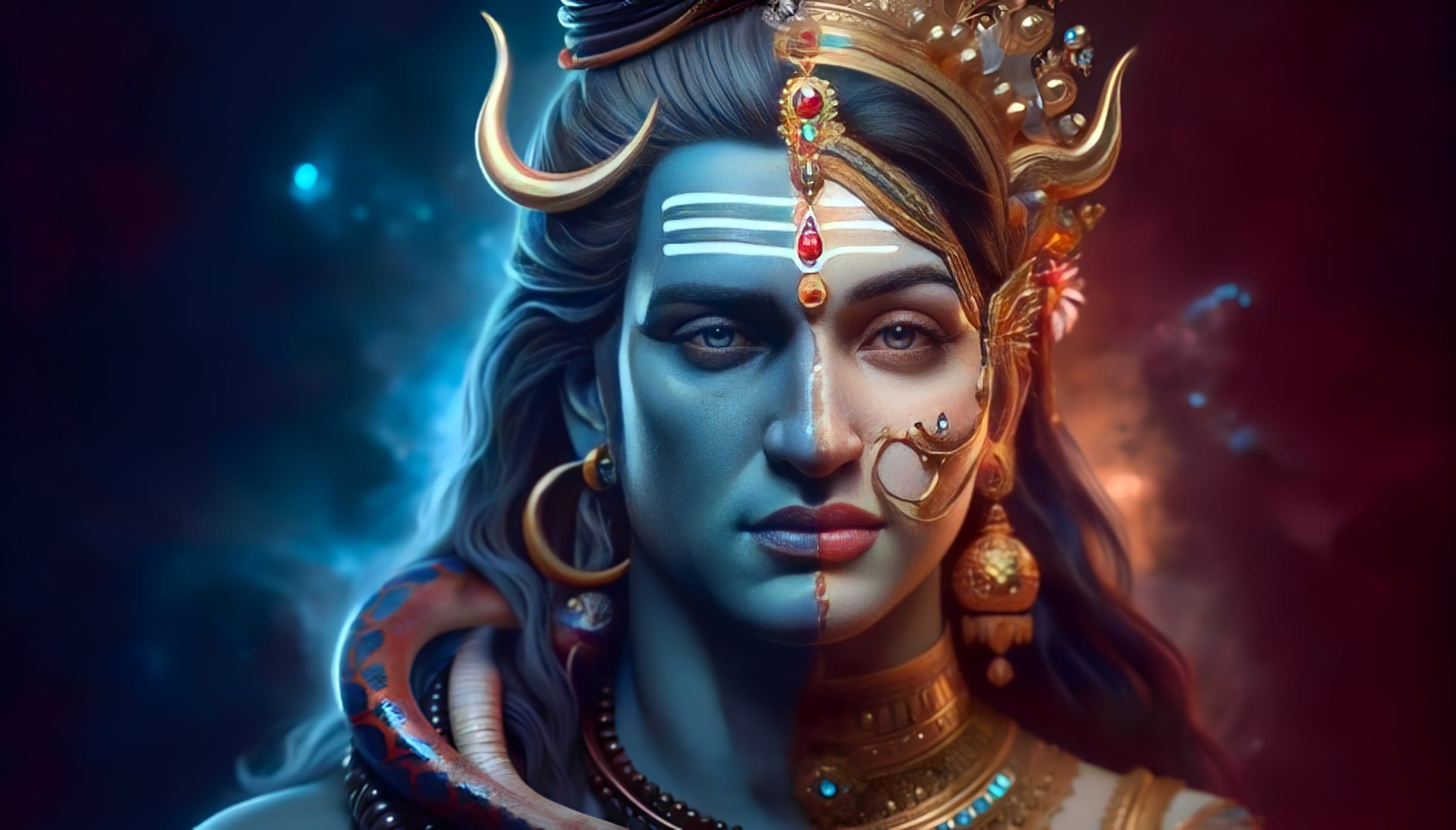 The Divine Story of Ardhanarishvara Shiva and Shakti Separation