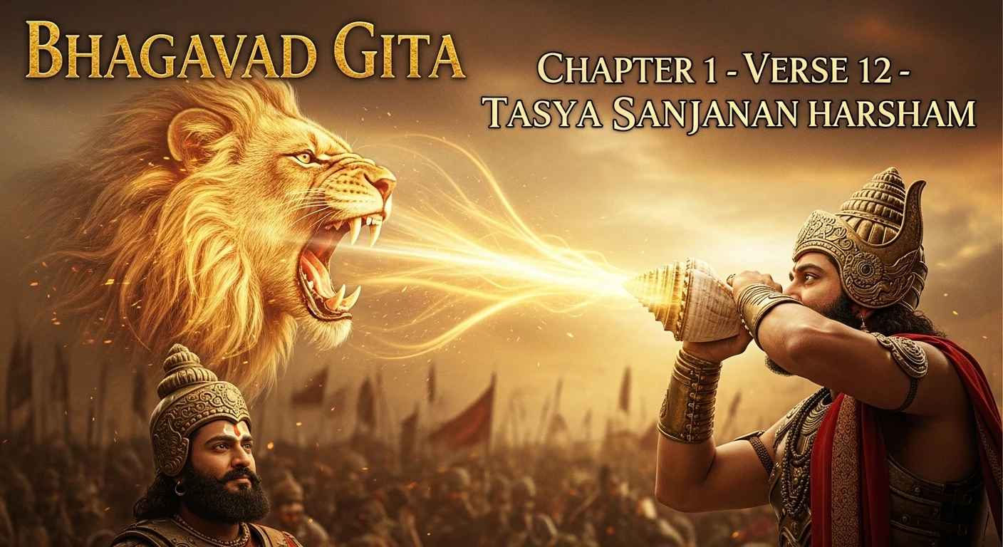 Bhagavad Gita Chapter 1 Verse 12 Tasya Sanjanan Harsham Vedic Stories