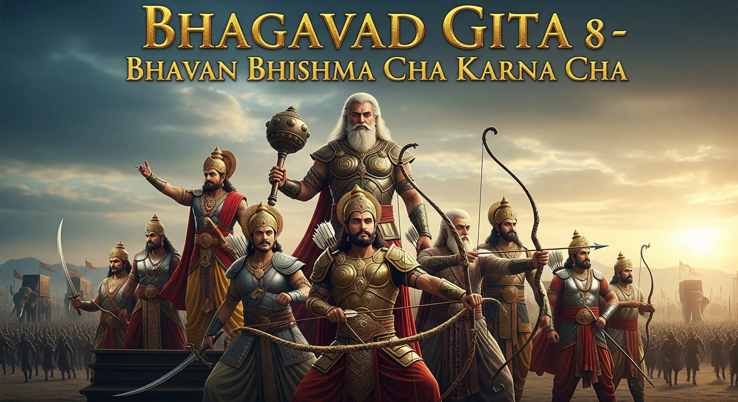 Bhagavad Gita Chapter 1 Verse 8 Bhavan Bhishma Cha Karna Cha.581Z scaled Vedic Stories