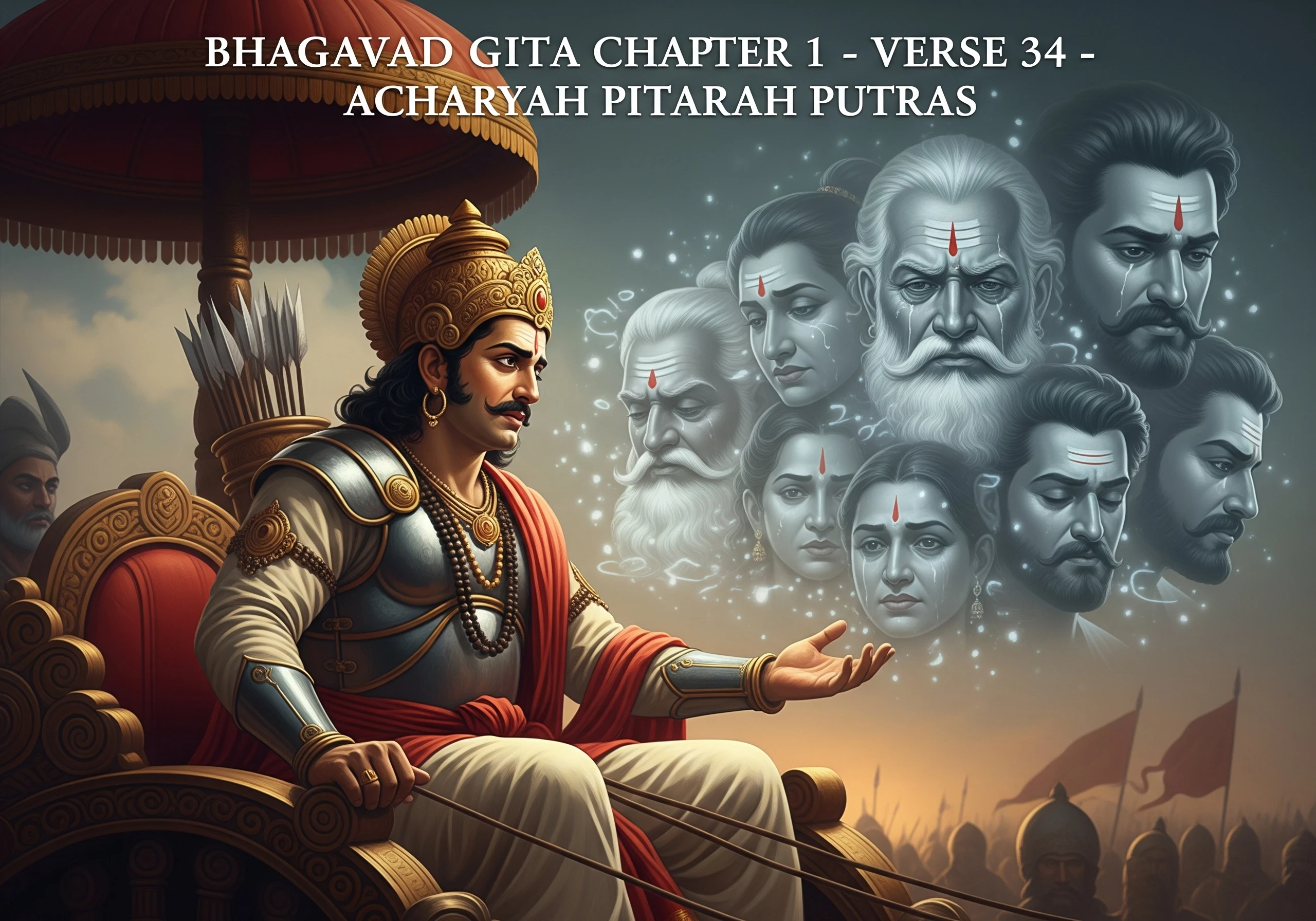 Acharyah Pitarah Putras A War Against Kin Vedic Stories