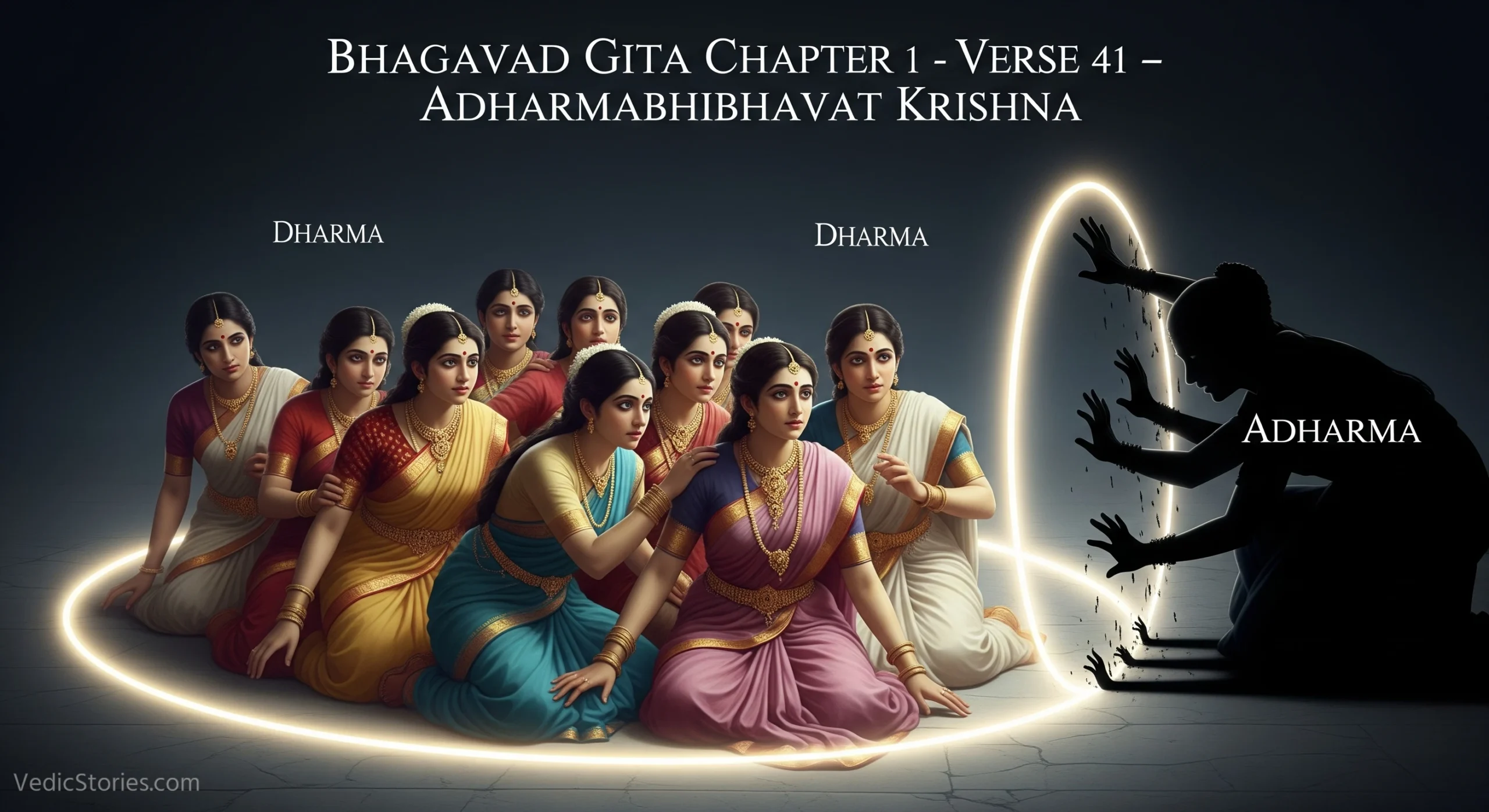 Adharmabhibhavat Krishna The Rise of Irreligion scaled Vedic Stories