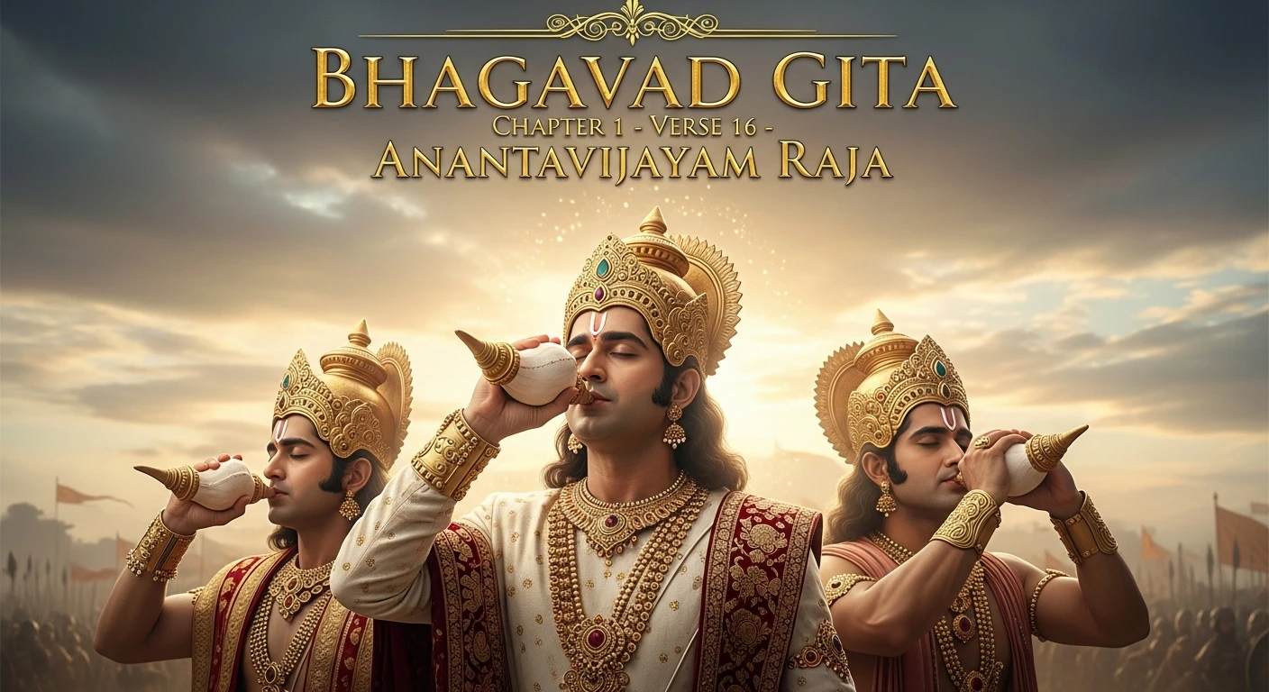 Anantavijayam Raja The Conch of Eternal Victory Vedic Stories