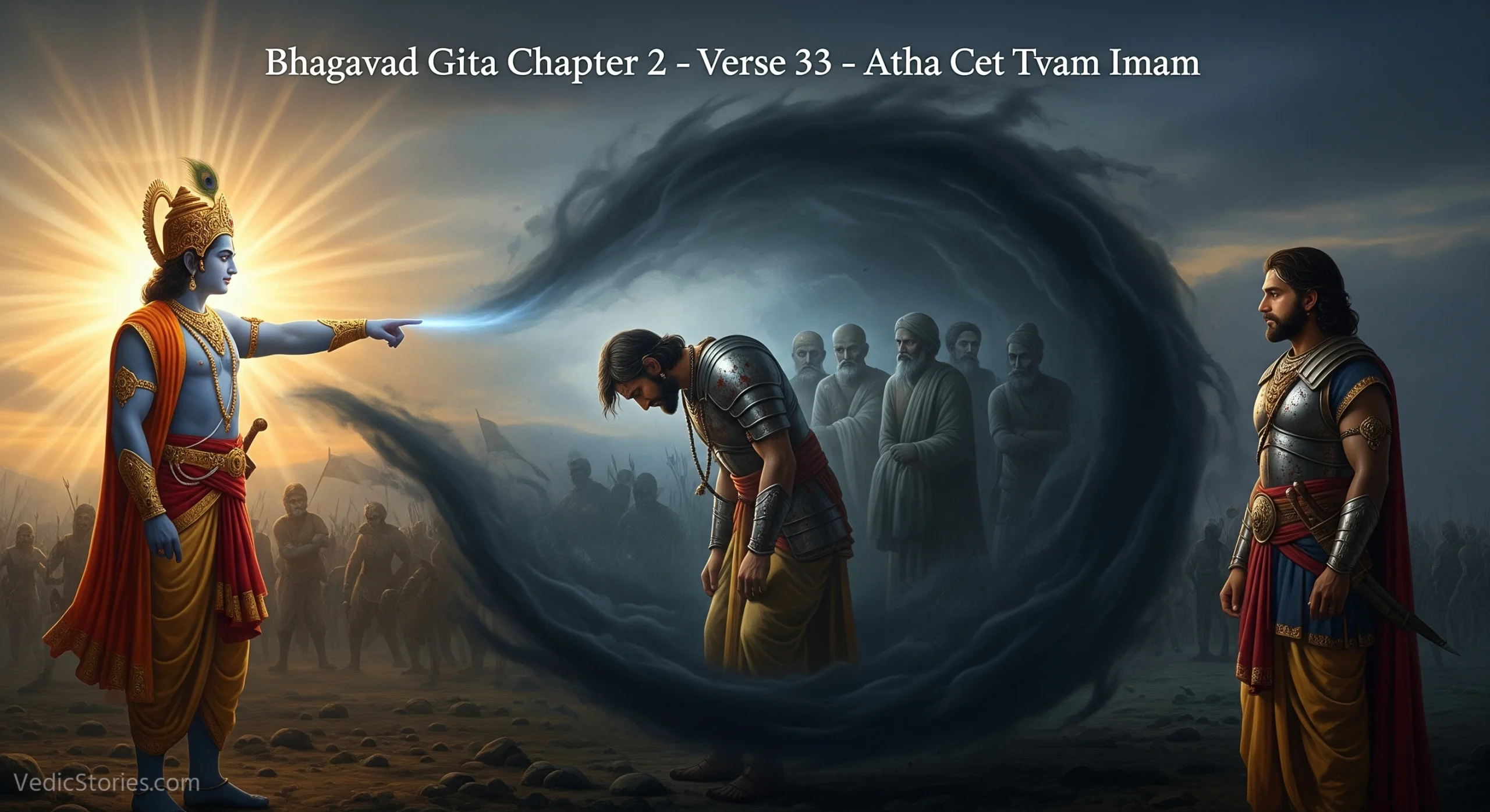 Bhagavad Gita Chapter 2 – Verse 33 – Atha Cet Tvam Imam scaled Vedic Stories