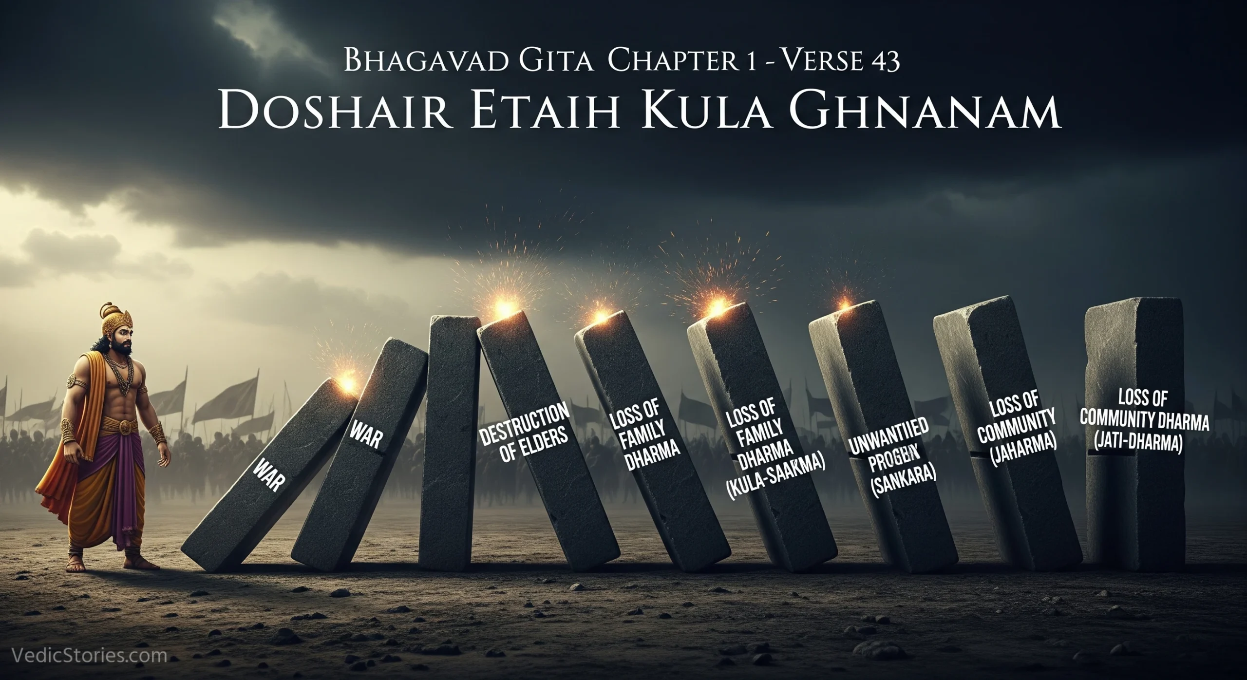 Doshair Etaih Kula Ghnanam The Sins of the Family Destroyers scaled Vedic Stories