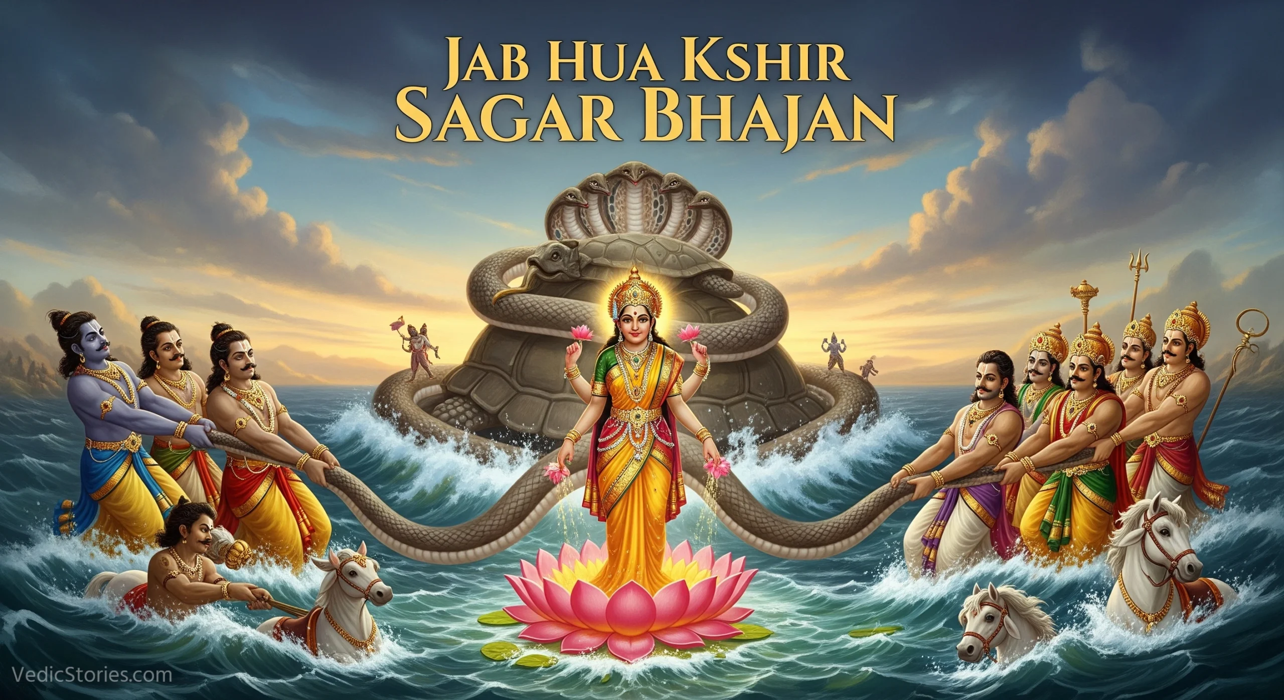 Jab Hua Kshir Sagar The Churning of the Ocean of Milk scaled Vedic Stories