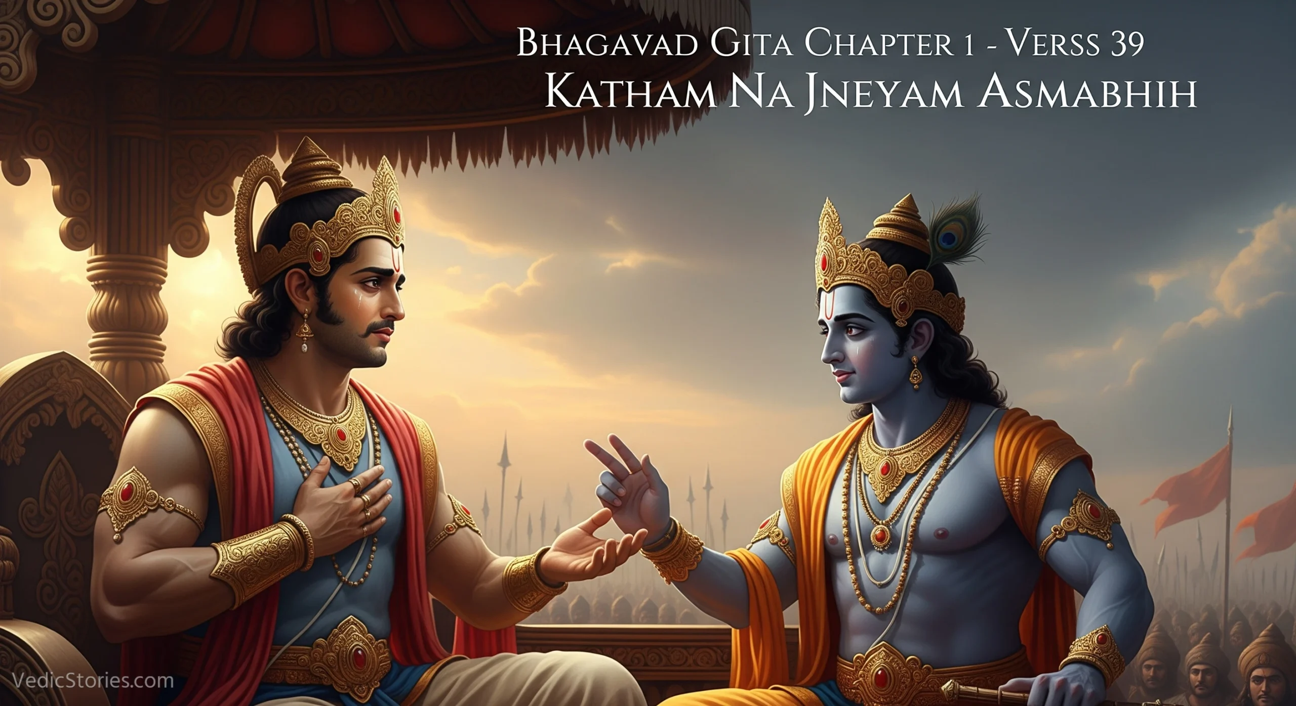 Katham Na Jneyam Asmabhih Should We Not Refrain from this Sin scaled Vedic Stories