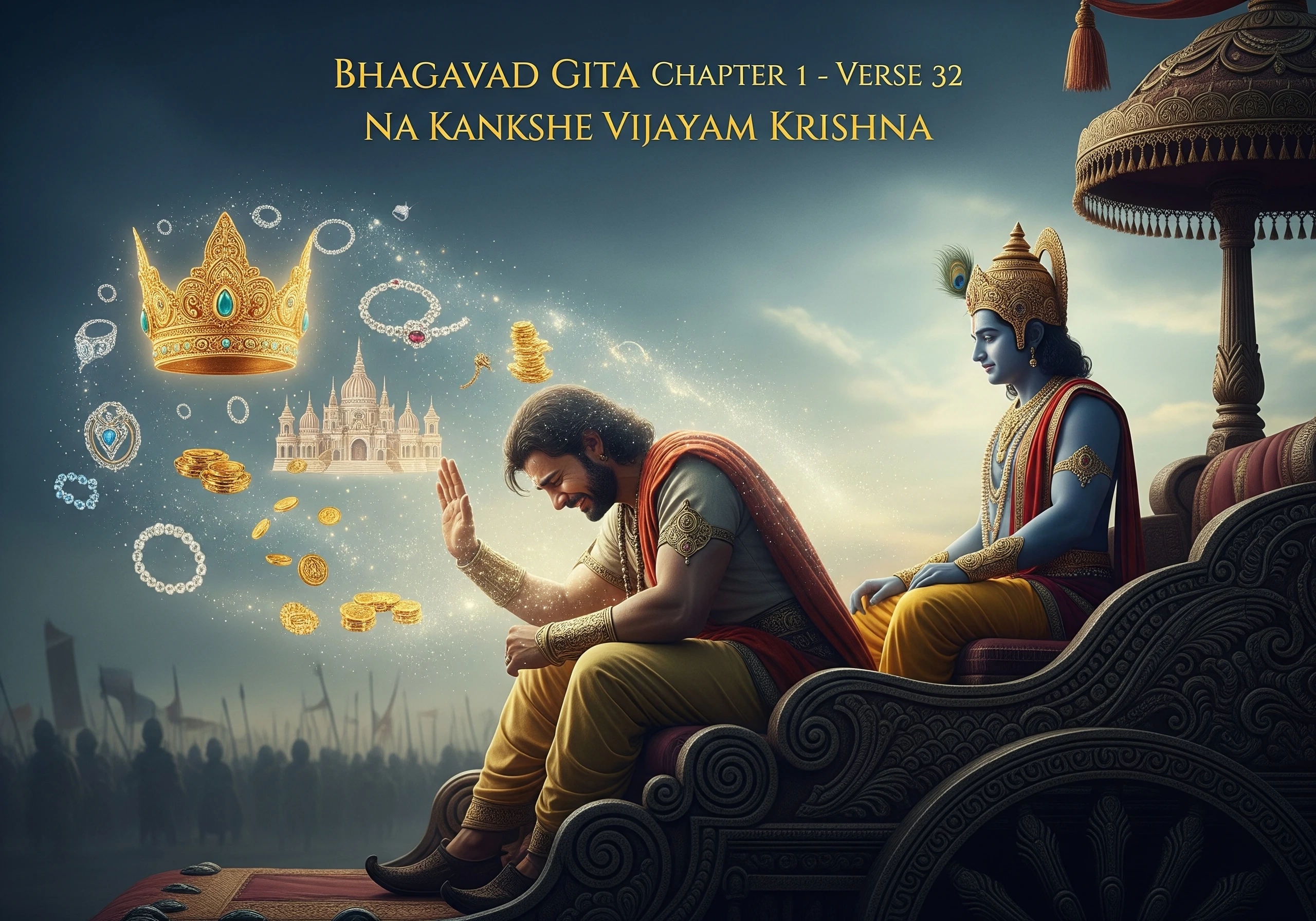 Na Kankshe Vijayam Krishna The Rejection of Victory Vedic Stories