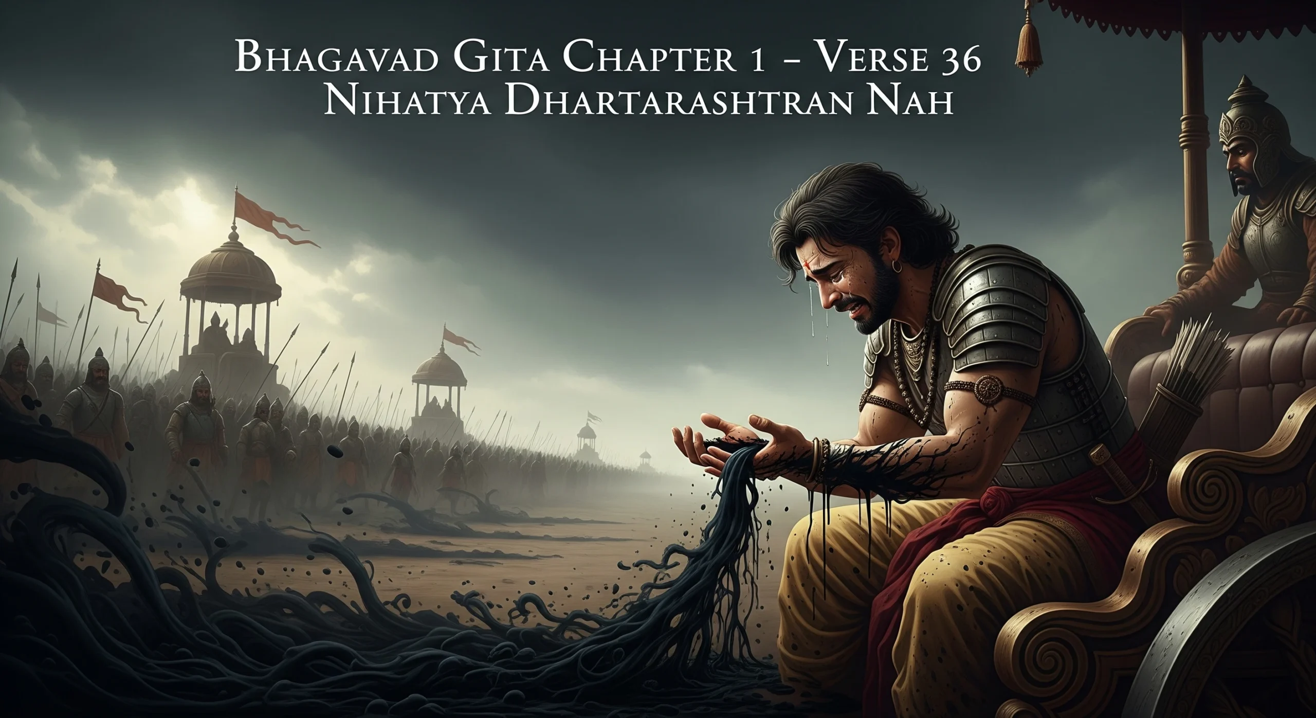Nihatya Dhartarashtran Nah The Fear of Sinful Reaction 1 scaled Vedic Stories