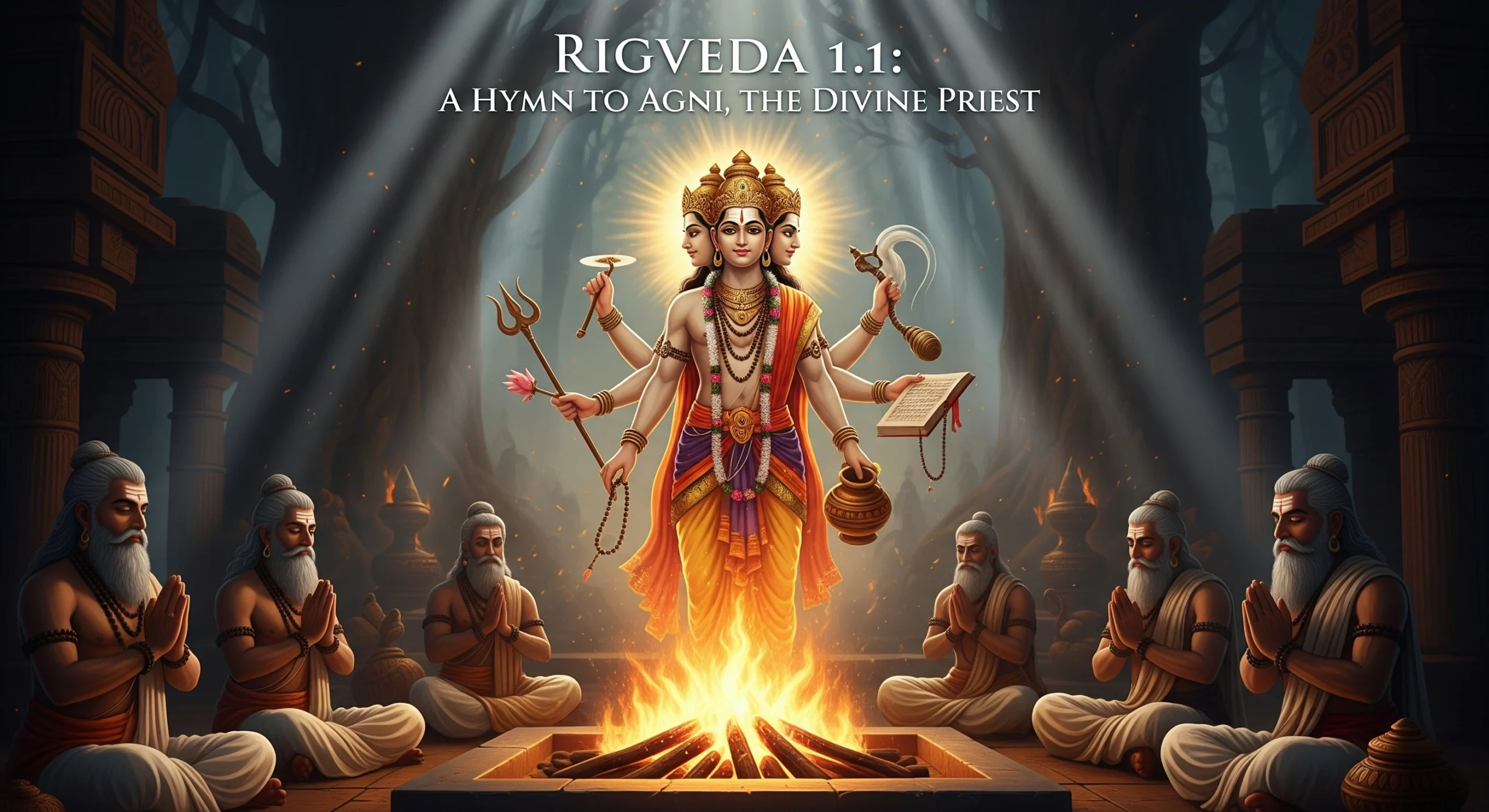Rigveda 1.1 A Hymn to Agni the Divine Priest scaled Vedic Stories
